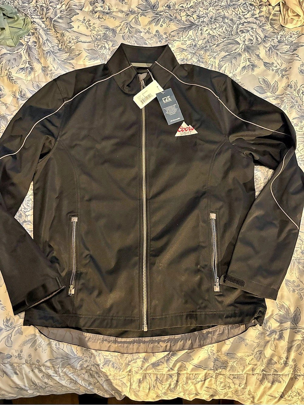 Coors Light CB Weatheratic Black Lightweight Jacket Size M NWT